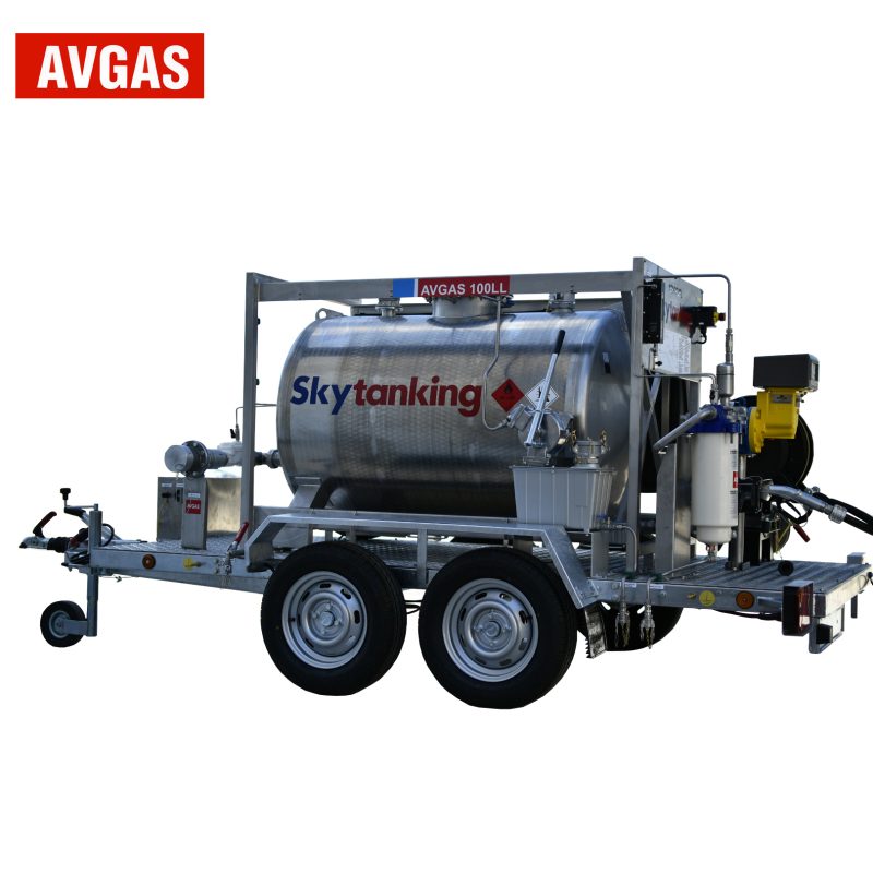 (AVGAS) Tanque suministrador de combustible de 910 litros portable