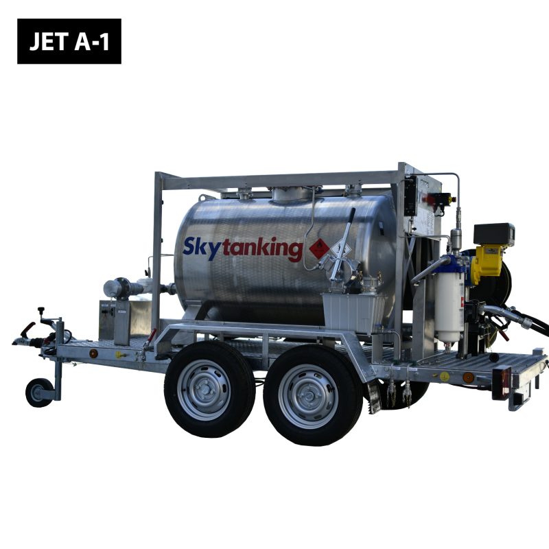 (JET A-1) Tanque suministrador de combustible de 910 litros portable