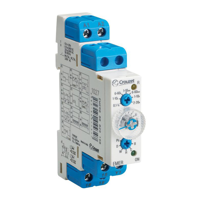 Relay Multifunction Timer EMER8 CROUZET 88829198