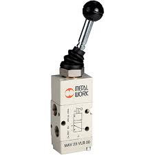 S70 PNEUMATIC LEVER VALVE 3/2 BI-STABLE G1/8 METALWORK 7010001400