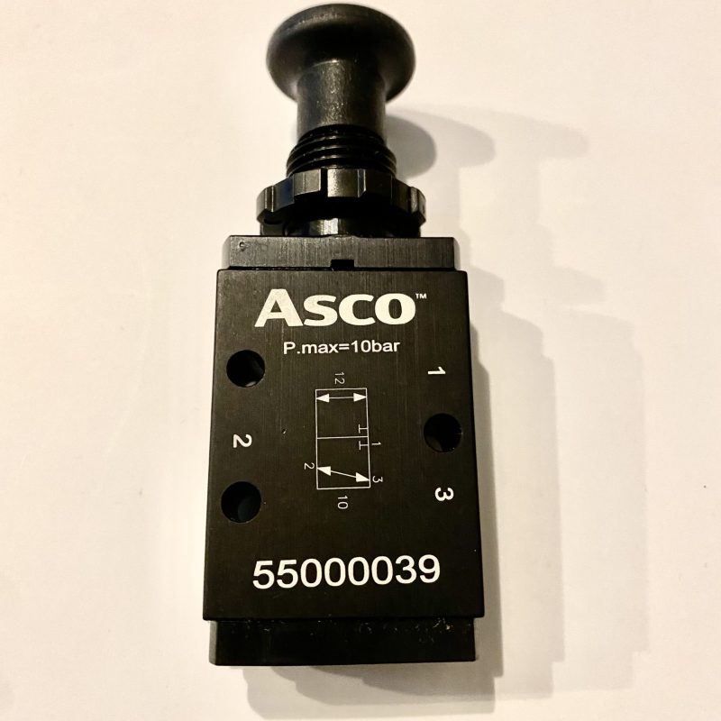 SPOOL VALVE G1/8 MANUALLY SERIE 550 3/2 PUSH-PULL BUTTON ASCO 55000039