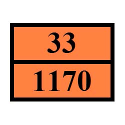 INFORMATIVE PANEL OF PRODUCT TYPE IN TANK TRUCK (ETHANOL)ARF 33-1170