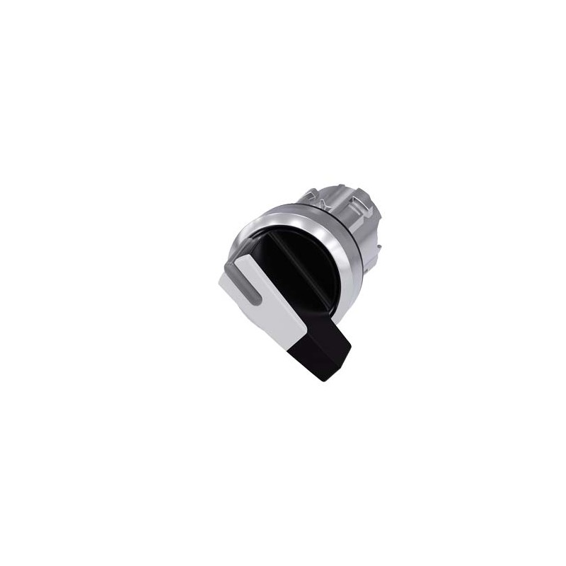 Cabezal de interruptor selector 3SU1052-2BF60-0AA0 Siemens, 2 Posiciones, Interruptor selector, Enclavamiento