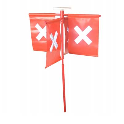 MASTIL DE PVC PARA BANDERAS DE SEÑALIZACION CODO DE PIT HIDRANTE ( SIN BANDERAS ) AEROFUEL AFGMS00001