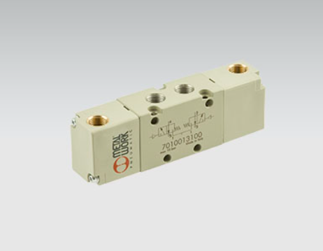 S70 VÁLVULA acoplamientos neumáticos 1/4'' doble 3/2  METAL WORK 7020013200